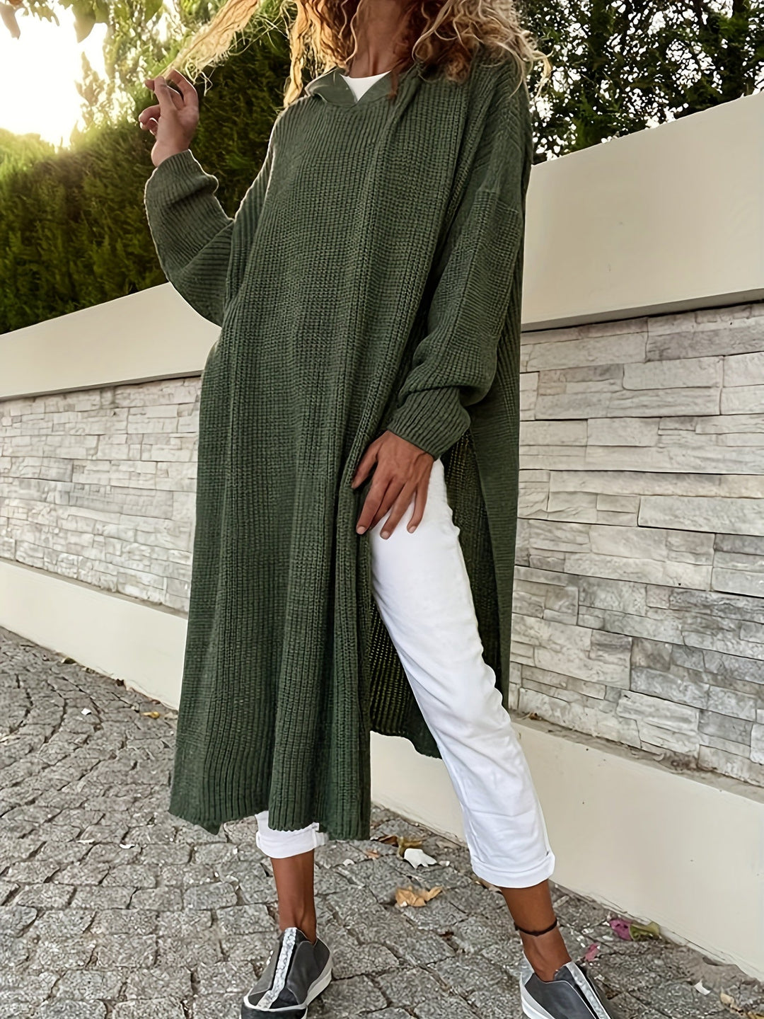 Jocelyn | Hooded Knit Sweater Dress