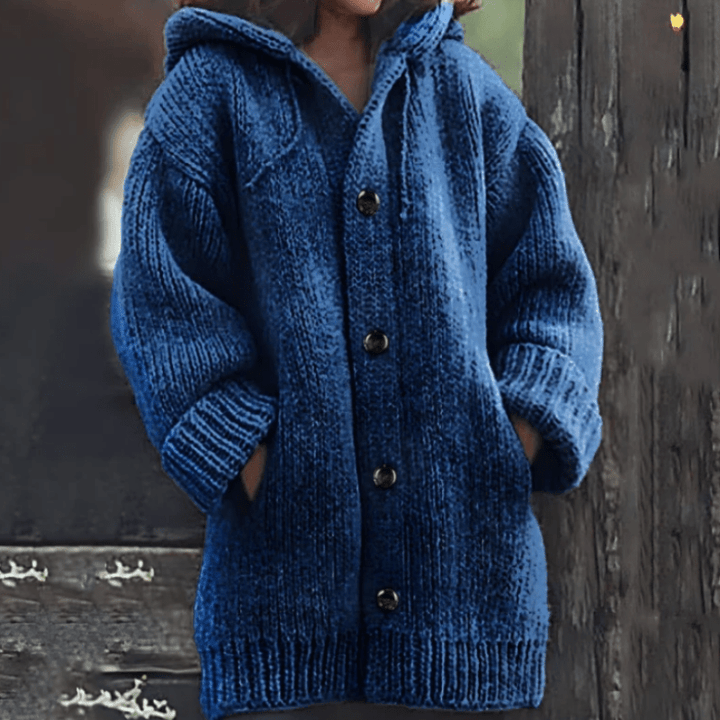 Wies | Soft Knit Hooded Cardigan