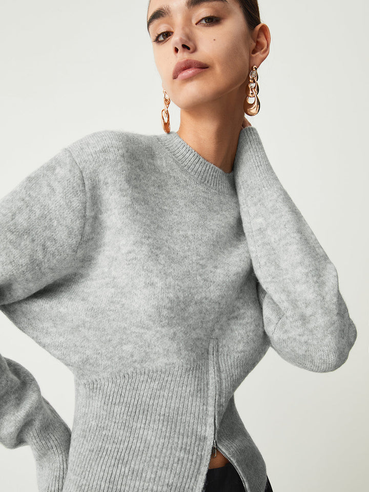 Willa | Side-Zip Knit Sweater