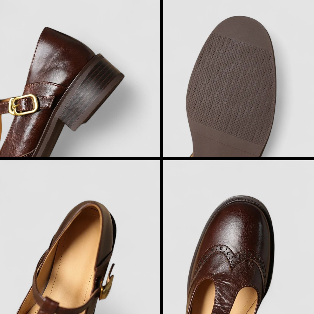Geraldine | T-Strap Brogue Mary Janes