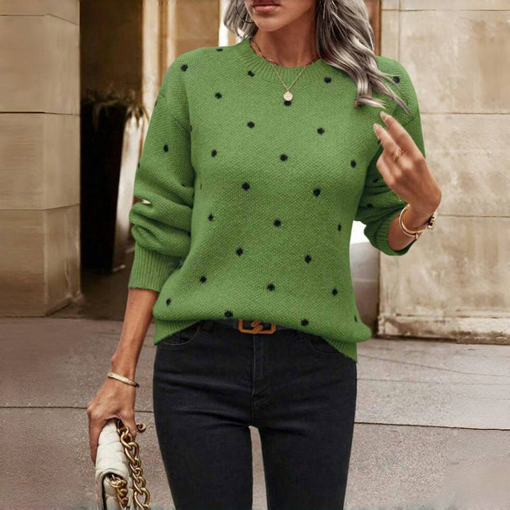 Winifred | Polka Dot Knit Sweater