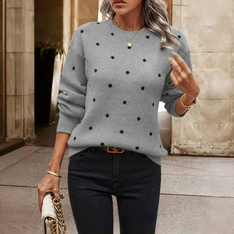 Winifred | Polka Dot Knit Sweater