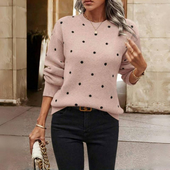 Winifred | Polka Dot Knit Sweater