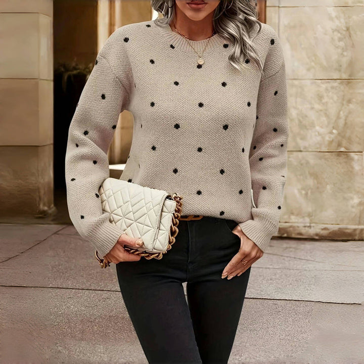 Winifred | Polka Dot Knit Sweater