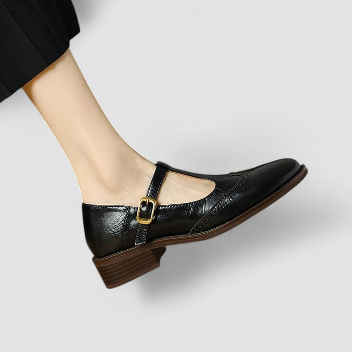 Geraldine | T-Strap Brogue Mary Janes