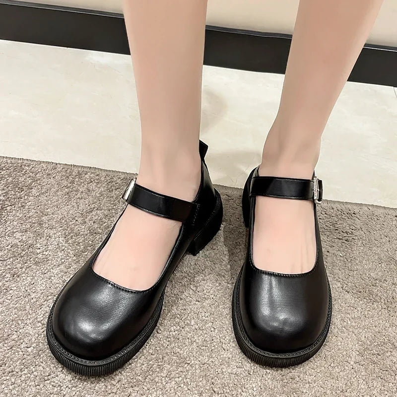 Sara | Round Toe Mary Janes