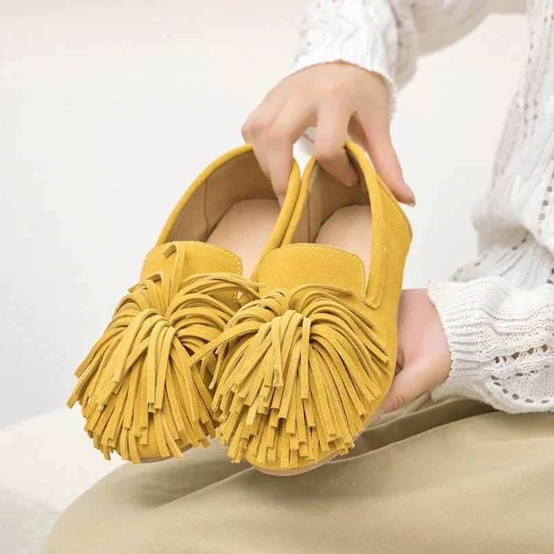 Adelina | Fringe Tassel Loafers