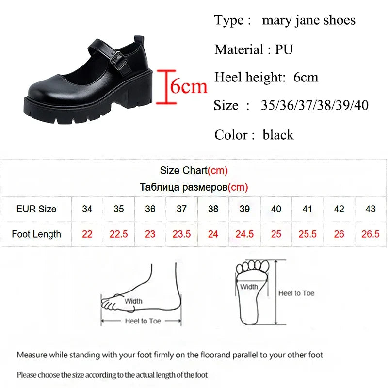 Gwyneth | Chunky Platform Mary Janes