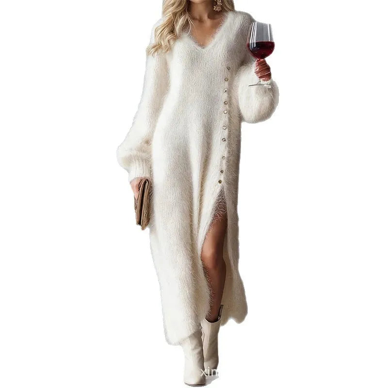 Prudence | Side Button Knit Dress