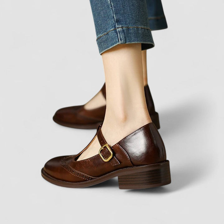 Geraldine | T-Strap Brogue Mary Janes