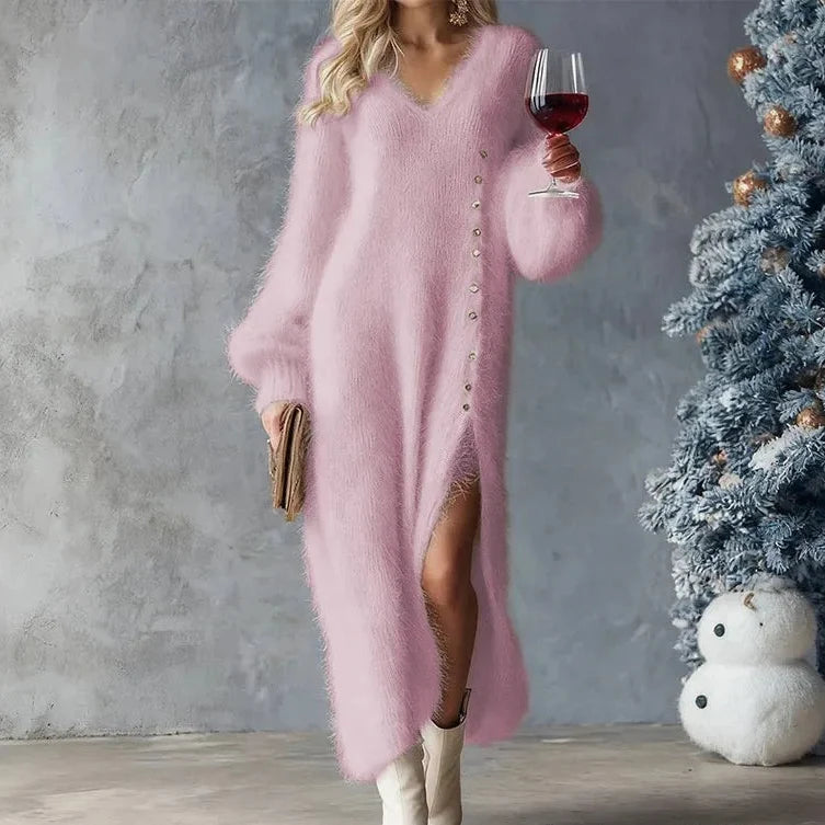 Prudence | Side Button Knit Dress