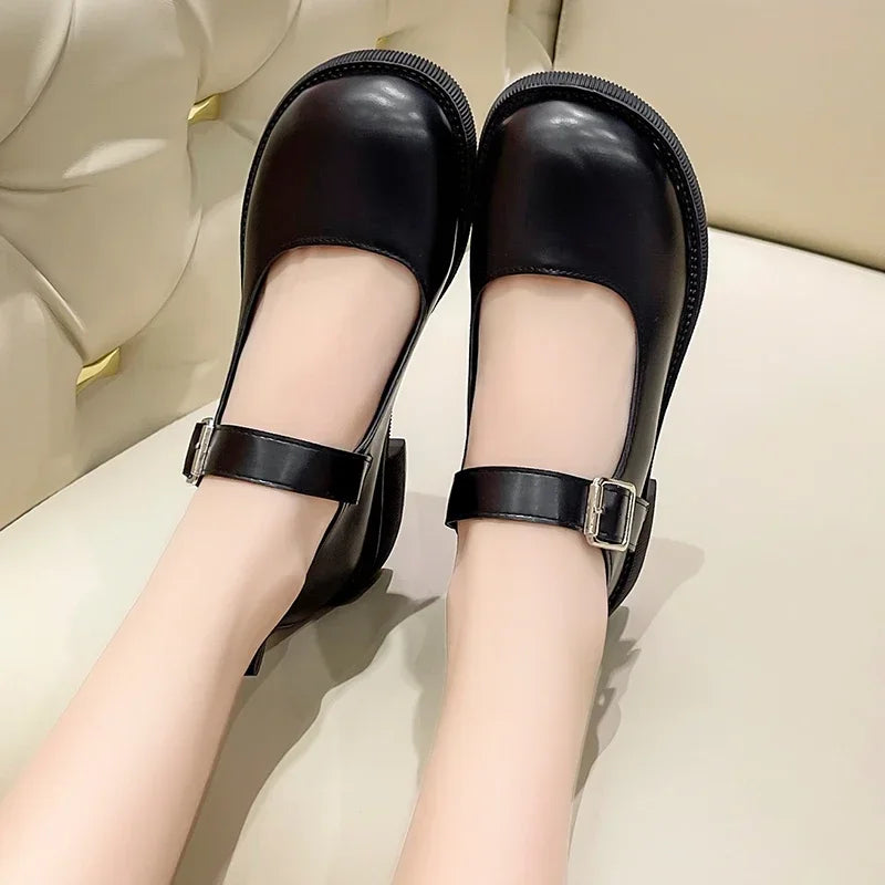 Sara | Round Toe Mary Janes