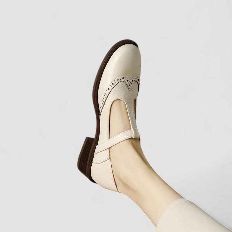 Geraldine | T-Strap Brogue Mary Janes