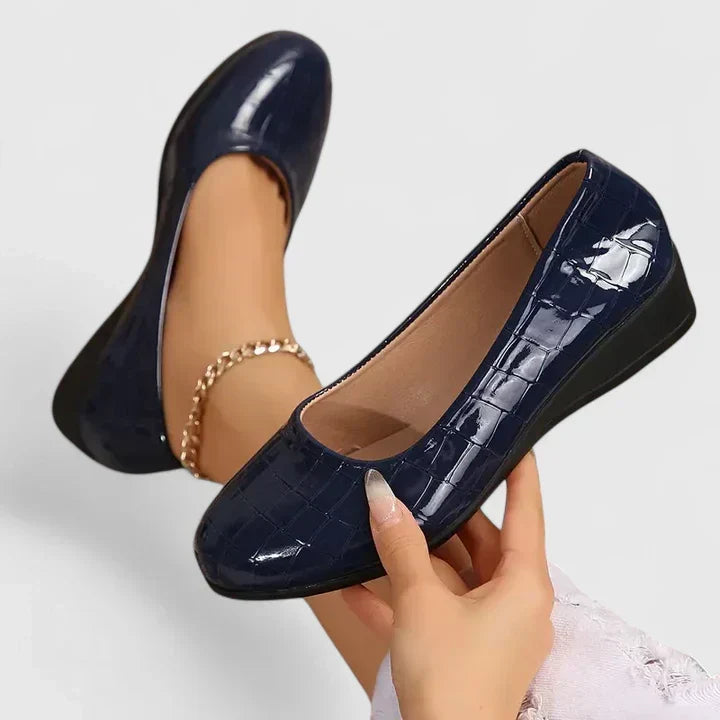 Stacy | Slip On Wedge Shoes